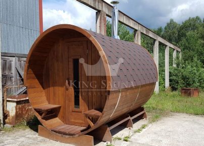 "ROND" sauna 3.24m x 2.38m avec vestiaire ouvert "ROND" sauna 3.24m x 2.38m avec vestiaire ouvert