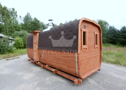 "carré" Baril Sauna pour huit personnes "carré" Baril Sauna pour huit personnes