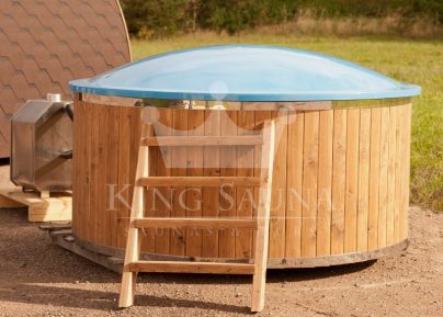 "FIBRES DE VERRE" Bain nordique avec four externe "FIBRES DE VERRE" Bain nordique avec four externe