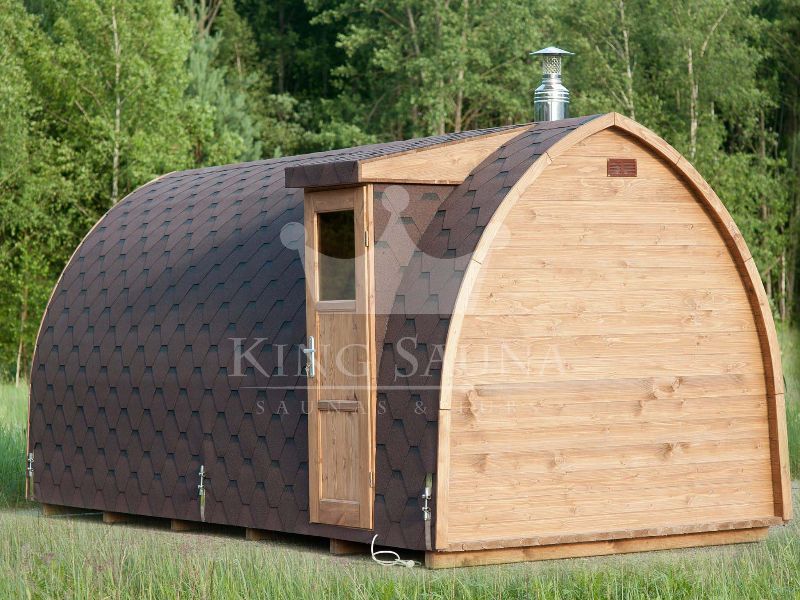 "IGLOO" Sauna en forme de tonneau pour 10 personnes "IGLOO" Sauna en forme de tonneau pour 10 personnes