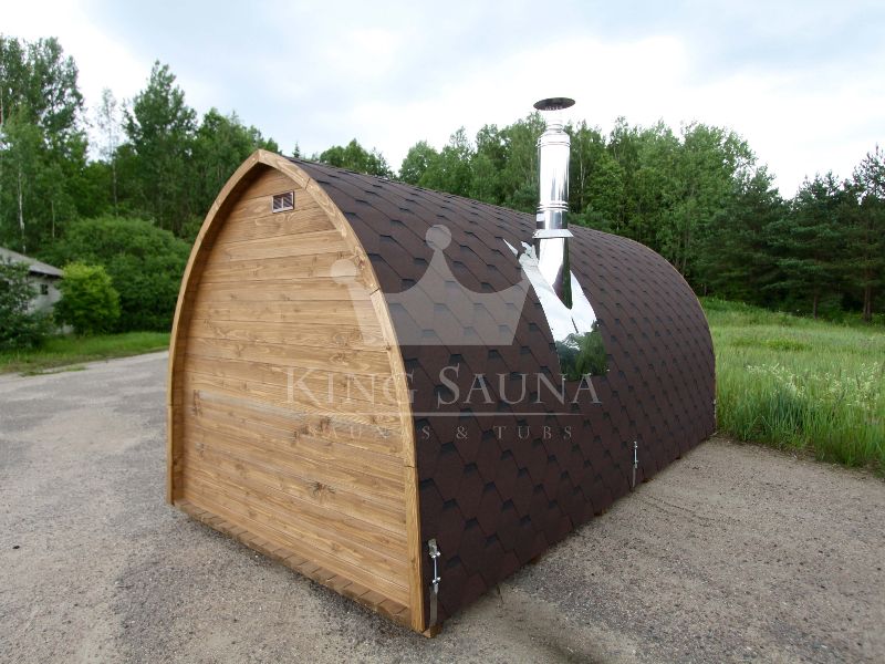 "IGLOO" Sauna en forme de tonneau pour 10 personnes "IGLOO" Sauna en forme de tonneau pour 10 personnes