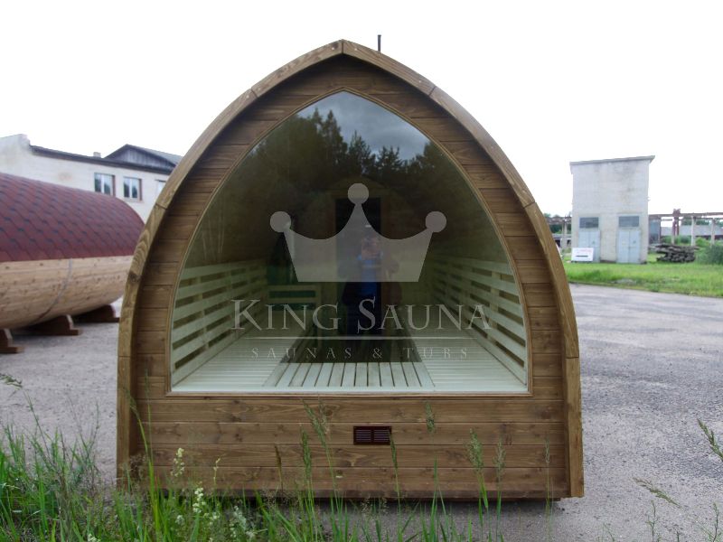 "IGLOO" Sauna en forme de tonneau pour 10 personnes "IGLOO" Sauna en forme de tonneau pour 10 personnes