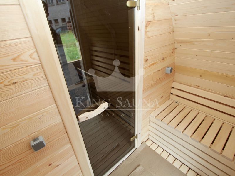 Forme d'igloo baril de sauna extérieur pour six personnes Forme d'igloo baril de sauna extérieur pour six personnes