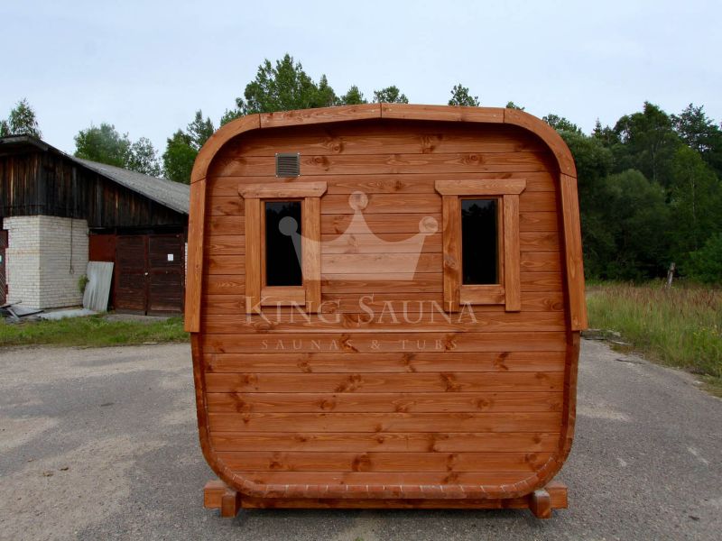 "carré" Baril Sauna pour huit personnes "carré" Baril Sauna pour huit personnes
