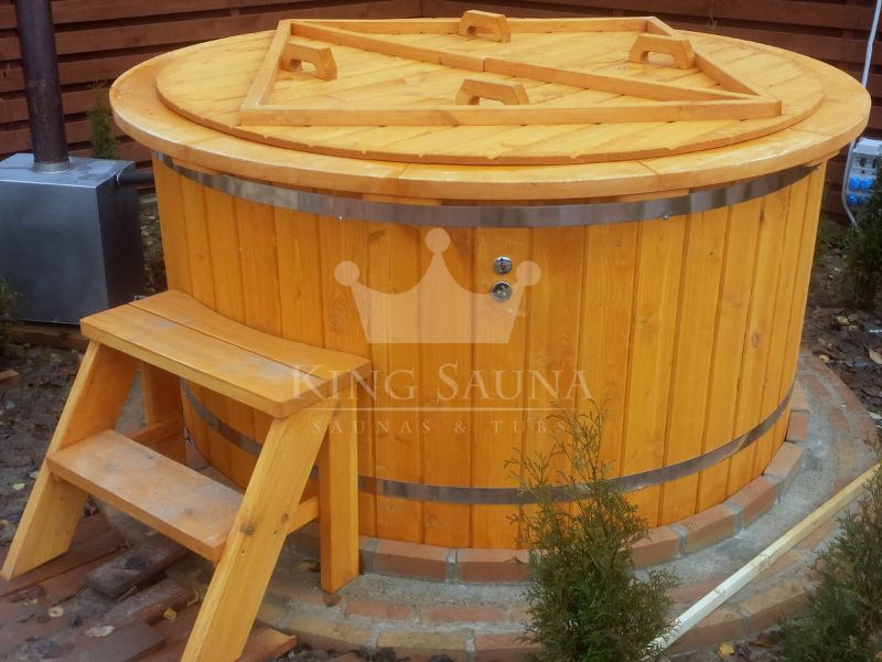 Construis-toi! Baignoire nordique "PLASTIQUE" avec finition en bois Construis-toi! Baignoire nordique "PLASTIQUE" avec finition en bois