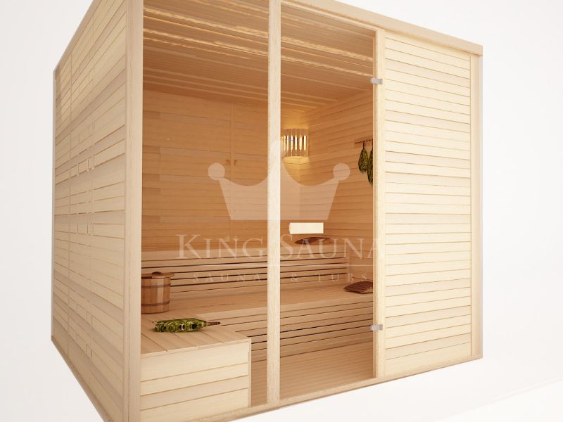 Sauna en bois "LA NORME" 2.19m x 2.19m Sauna en bois "LA NORME" 2.19m x 2.19m
