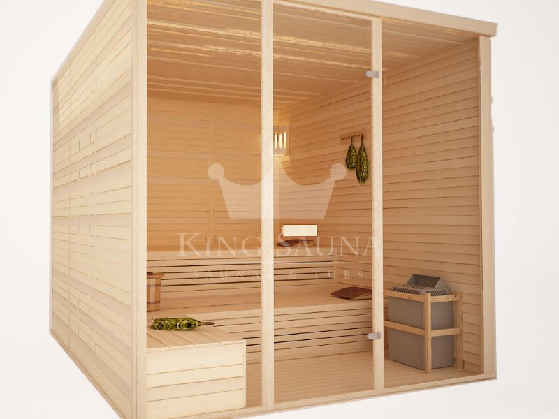 Sauna en bois "LA NORME" 2.19m x 2.19m Sauna en bois "LA NORME" 2.19m x 2.19m