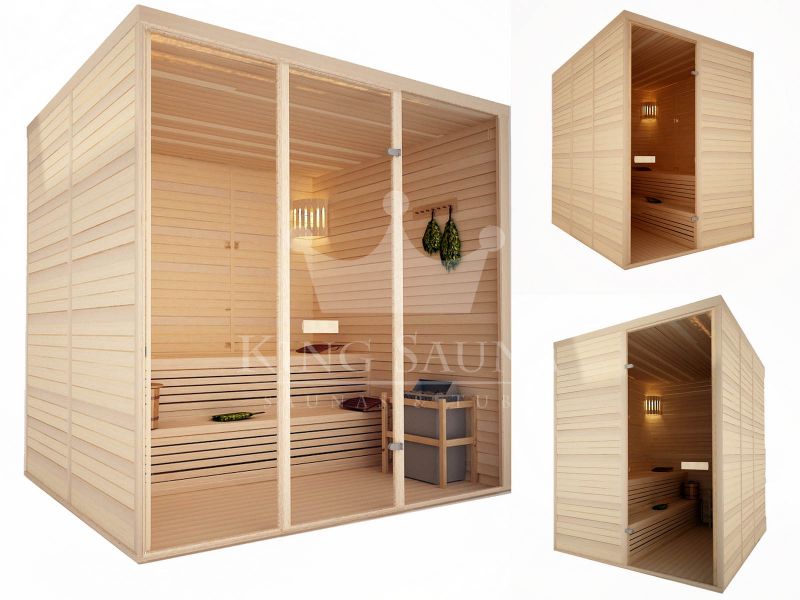 Sauna assemblable "LA NORME" 2.19m x 1.52m Sauna assemblable "LA NORME" 2.19m x 1.52m